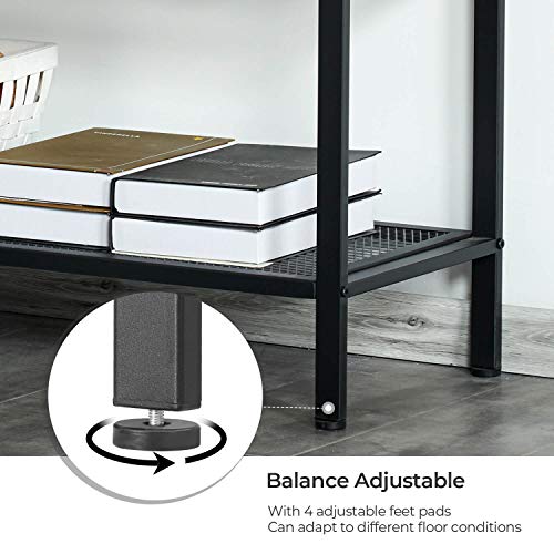 KICODE Console Table Sofa Table Entryway Industrial Side Table with 2 Iron Mesh Storage Shelves for Living Room Corridor and Bedroom - Thumbnail 5