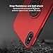 DESOF iPhone X Case, iPhone 10 Case with Ring Holder Kickstand, 360°Adjustable Ring Grip Stand Work with Magnetic Car Mount Anti-Fingerprint Slim Cover for Apple iPhone X (2017) 5.8 inch - Red