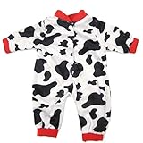 16 Inches Bitty Baby Doll's Clothes, Black and White Dairy Cows by AOFUL