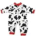 16 Inches Bitty Baby Doll's Clothes, Black and White Dairy Cows by AOFUL