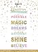 wallsthatspeak Girl's Room Unicorn Magic Life Lessons - Unframed Poster Rainbow Sparkle 12x16 Inch Wall Decor Art Print