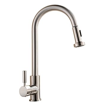Comllen Best Commercial Stainless Steel Single Handle Pull Down ...