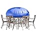 Duck Covers Elite Round Patio Table & Chair Set Cover with Inflatable Airbag to Prevent Pooling, 108-Inch