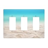 Pznen Light Switch Cover, Ocean Sea Beach Sand With