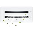 FA-STAR Clean Modern AC Vent Cover 10 x 4 (Duct Opening Cutout) - Decorative White Air Vent - Standard Linear Slot Diffuser - Register Grille for Ceiling, Walls & Floors - All Aluminium