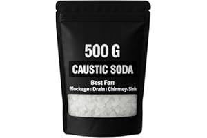 KL Pure Caustic Soda Flakes | (470g) for Drain Cleaning, Chimney Cleaning, and Soap Making