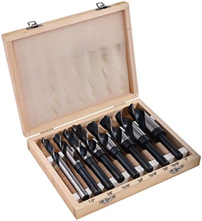 Z3Z 1/2" - 1" 8pc Silver &amp; Demming Jumbo Drill Bit Set Large Heat Treated New