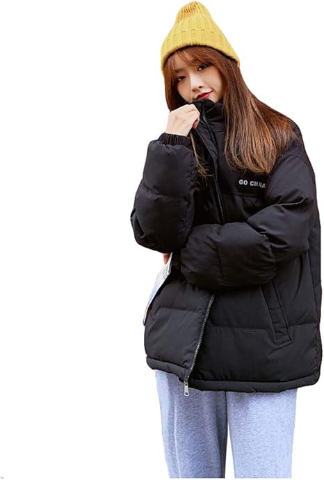 Qyyダウンジャケット レディース コート ショート丈 厚手 ゆったり ジャケット 中綿 軽量 防寒 おしゃれ 中綿ジャケット 韓国風 アウター 冬 コート ジャケット 通販 Amazon