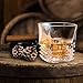 Pacific Whiskey Glasses, Gift Pack Set Of 2 - Scotch Lead Free Liquor Tumblers, Dishwasher Safe, Classic Old Fashioned Barware, Rum Vodka Glassware, Elegant Ultra Clarity Cocktail Bourbon Whisky Glass