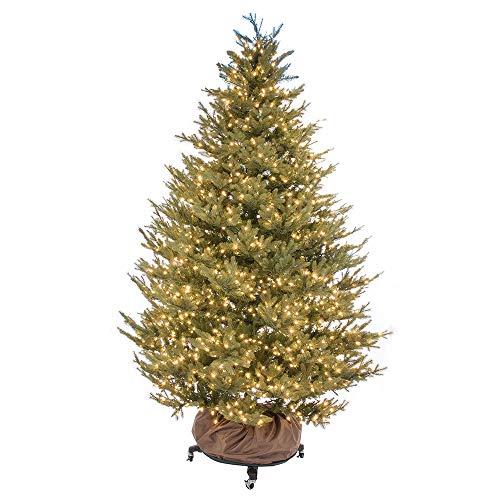 [Upright Tree Storage Bag] - 9 Foot Christmas Tree Storage Bag | Hold Artificial Trees up to 9 Feet Tall - Keep Your Fake Tree Assembled | Includes Rolling Tree Stand (9' - XLarge/with Tree Stand) - Thumbnail 2