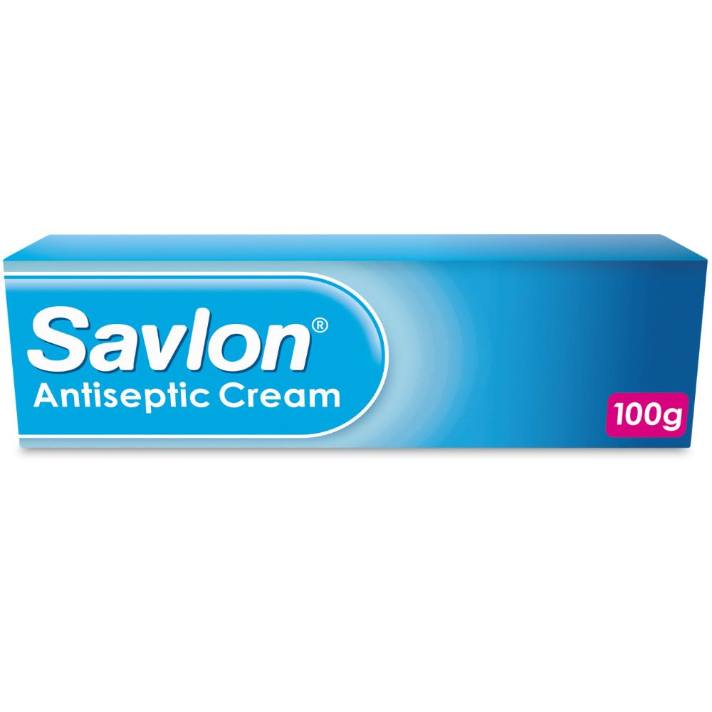 Savlon Antiseptic Cream, Cleanses & Helps Prevent Infection, First Aid for Minor Cuts & Wounds, Spots, Blackheads, Nappy Rash, Sunburn, Sores & Blisters (100g, 1 pack)