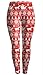 Sister Amy Women's High Waist Printed Santa Claus Ankle Elastic Tights Legging