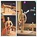 Drawing Manikin Wooden Mannequin Wood Artist Figure Doll Model with Flexible Posable Joints for Sketching Charcoal Home Office Desk Decoration Children Toys Gift 12''Female