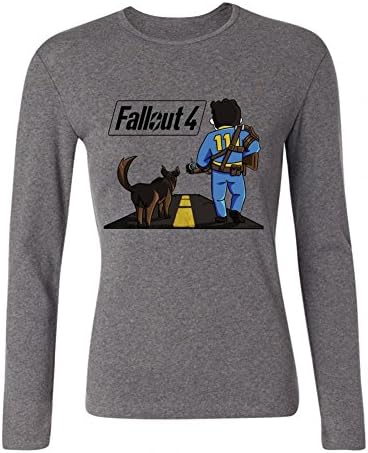 SDUAE Women's Fallout 4 Comic Art Long Sleeve T Shirt
