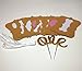 Sweet Heart First Birthday Cake Topper -One- Decoration & First Birthday-I Am One- Banner for Baby Girl