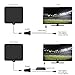 Get Digital TV Antenna 50 Miles Range Indoor Amplified Antenna with High Performance-13 ft Coaxial Cable-Black