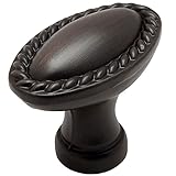Cosmas® 4116ORB Oil Rubbed Bronze Rope / Scroll Cabinet Hardware Oval Oblong Knob