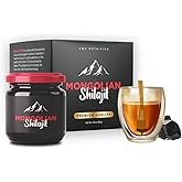 AMU NUTRITION Pure Organic Mongolian Shilajit Resin - Himalayan Shilajit Supplement for Men and Women, 100% Pure, Natural, and Black Shilajit Resin - Natural Source of Fulvic Acid (50 Gram)