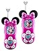 KIDdesigns 220 Minnie Mouse FRS Walkie Talkies for Kids Long Range Static Free, Pink (Pack of 2)