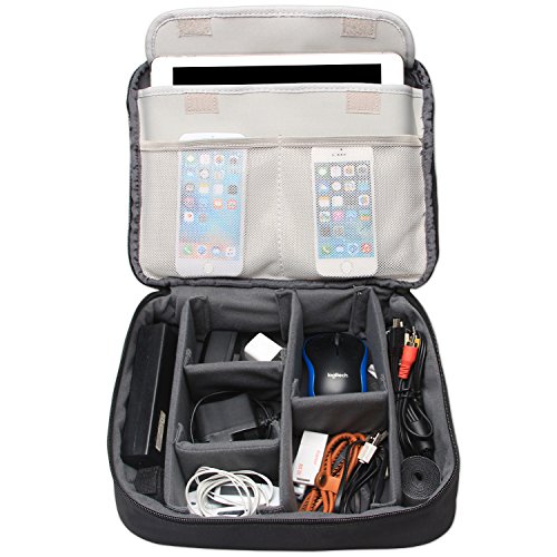 image for BUBM Travel Organizer, Electronic Accessories Storage Bag for Cord, Me