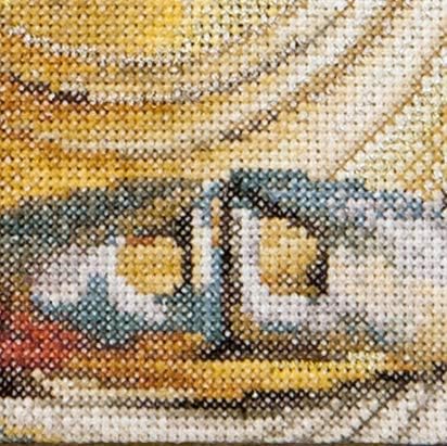 Thea Gouverneur, Counted Cross Stitch Kit, Buddha, Aida, 18 Count, Embroidery Kit for Adults - Image 3