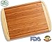 Greener Chef Knife & Bamboo Cutting Board Value Gift Set - Best Housewarming Gift & Christmas Holiday Gifts - 8 Inch Stainless Steel - Extra Large Organic Wood Chopping Boards for Kitchen - 17