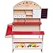 Costzon Kids Wooden Toy Shop, Grocery Supermarket Pretend Play Set