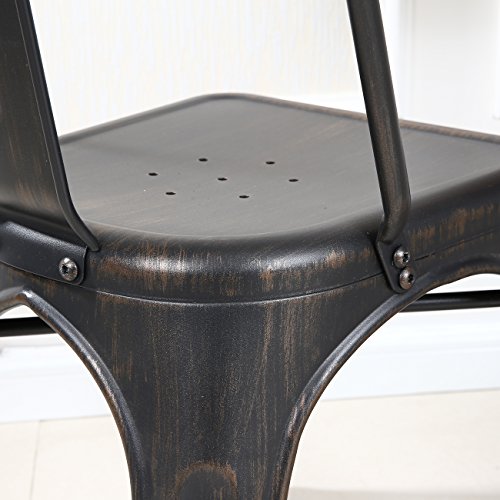 Belleze-Set-of-2-4-Vintage-Style-Dining-Side-Chairs-Steel-High-Back
