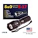 High Powered Tactical LED Flashlight S&O Lights E17 Cree XM-LT6 Zoomable Water Resistant Powerful Handheld Flashlight with Adjustable Focus 5 Modes in Solid Box with Wrist Strap