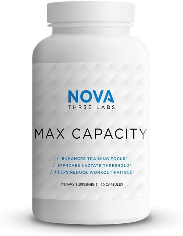 NOVA Three Labs | Max Capacity | Enhance Mental Focus and Ventilatory/Lacate Threshold | 30 Servings