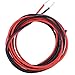 Hilitchi 16 Gauge 12Feet Silicone Wire High Temperature Resistant Super Soft Flexible Silicone Wire [6ft Red and 6ft Black](16 AWG)