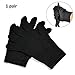 Cozy Cabin Cut Resistant Gloves, Level 5 Protection, Stainless Steel Wire Mesh Work Safety Hand Protector Outdoor Self-defense Work Safety Gloves, Classic Black 1 Pair