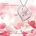 YFN 925 Sterling Silver Mom Baby Horse Head Heart Pendant Necklace 18