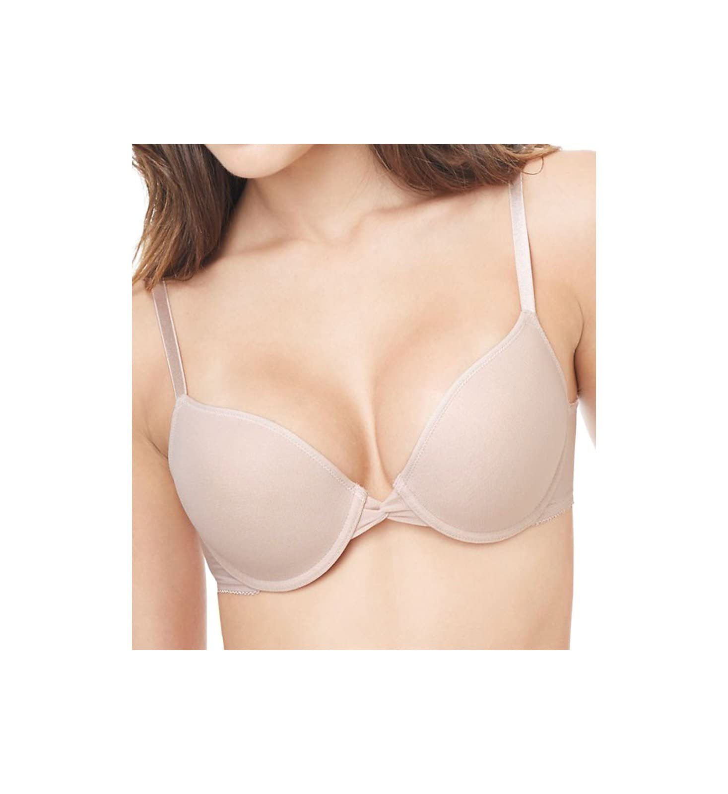 OnGossamer Women’s Mesh Bump It Up Push Up Bra, Champagne, 32C