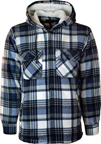 Inspire Me Mens Fur Padded Lumberjack Shirt Long Sleeve Material Machine Washable Decent Look Comfortable Feel