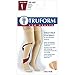 Truform 30-40 mmHg Compression Stockings for Men and Women, Thigh High Length, Dot-Top, Closed Toe, Beige, X-Large