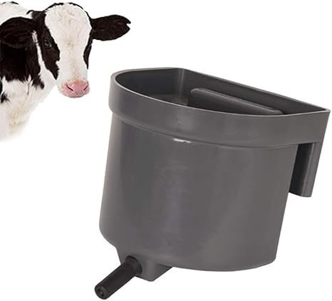 4l Calf Feeder Bucket Plastic Calf Feeding Milk Feeder With Teats