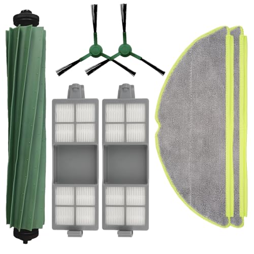 (7 Pieces) 205 DustCompactor Vac Replacement for iRobot 205 DustCompactor Vac Robot Vacuum Cleaner: 1 Rotating Brush, 2 Scrubbing Pads, 2 Side Brushes, 2 HEPA Filters