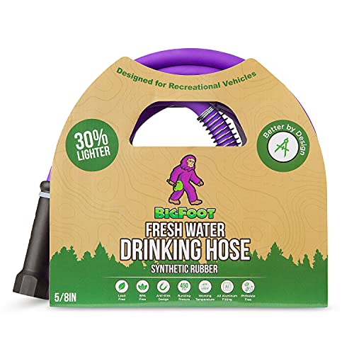 BIGFOOT RV Water Hose 25 ft Drinking Water Hose for RV Camper, Boats