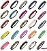 6 Pack Glitter Headbands U PICK all COLORS by Kenz Laurenz - Elastic Stretch Sparkly Fashion Headband for Teens Girls Women Softball Pack Volleyball Basketball Sports Teams Set Hair Accessories Store