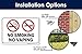 No Smoking No Vaping Sign, 10x7 Inches, Rust Free .040 Aluminum, Fade Resistant, Made in USA