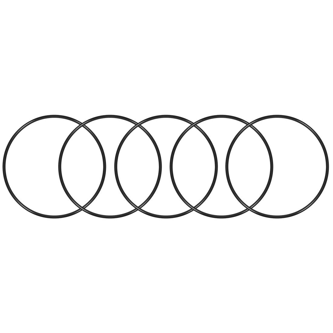 sourcing map Nitrile Rubber O-Rings 105mm OD 100.2mm ID 2.4mm Width, Metric Sealing Gasket, Pack of 5