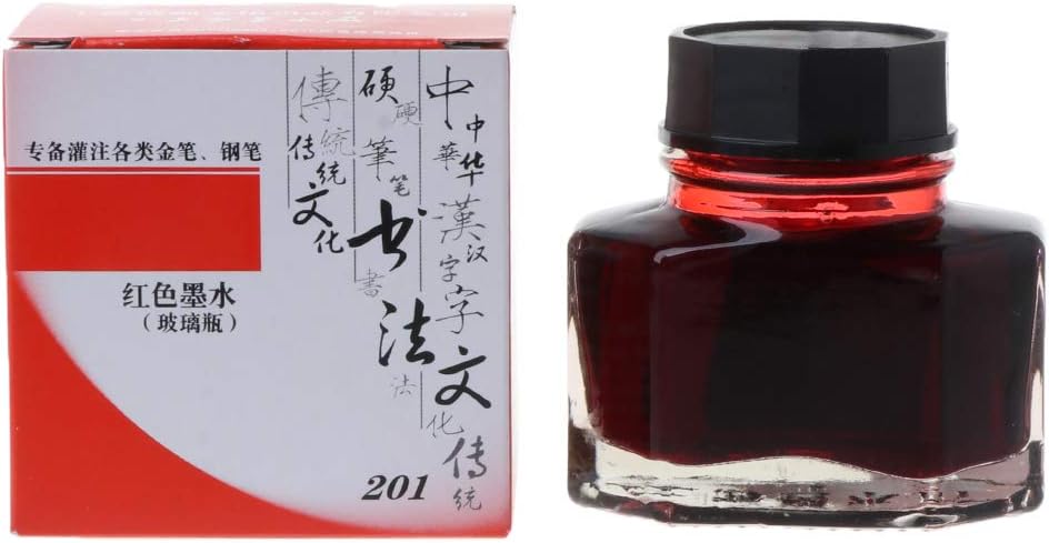 FlyWANG 50 Ml Bottled Glass Smooth Writing Fountain Pen Ink Refill School Student Stationery Office Supplies