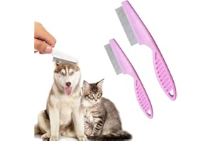 ZEZZO Flea Comb,Multifunctional Pet Hair Comb Flea And Tear Stain Removal,2024 New Flea Comb For Dogs Dematting Fine Comb,Magic Pets Grooming Comb Kit