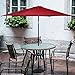 Giantex 9ft Patio Umbrella Outdoor, Market Table Umbrella w/Push Button Tilt and Crank, 180G Polyester Fabric and Sturdy Ribs, Sun Canopy Umbrellas for Patio Garden Beach Deck Pool