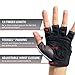 Harbinger Women's Training Grip Weightlifting Gloves with TechGel-Padded Leather Palm (Pair), Medium