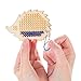 Baker Ross Hedgehog Wooden Cross Stitch Keyring Kits Perfect for Children's Arts, Crafts and Decorating for Boys and Girls (Pack of 5)