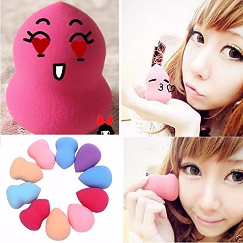 Clearance Sale Make up Puff, BESTOPPEN 10pcs Fashion Pro Beauty Makeup Blender Foundation Puff Multi Shape Sponges (10pcs)