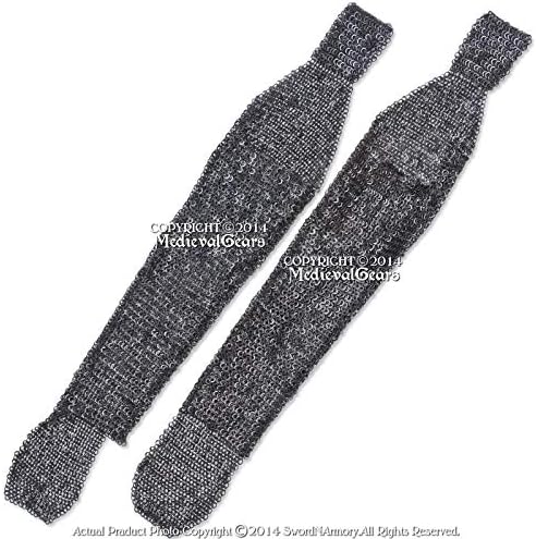 Medieval Gears Brand Functional Medieval Chainmail Legging Chausses Flat Ring Round Riveted SCA LARP