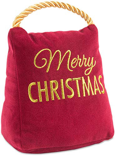 Pavilion Gift Company Merry Christmas-Red Velvet 6 Inch Tall-2 Pounds Door Stopper